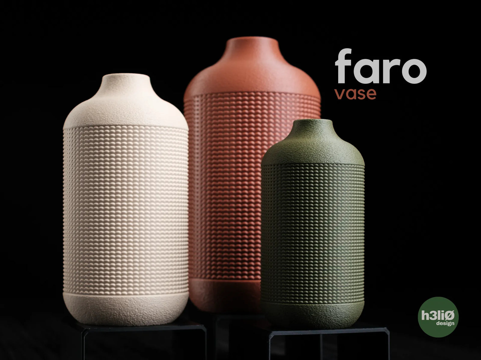 Faro — дизайнерска ваза с тактилна текстура