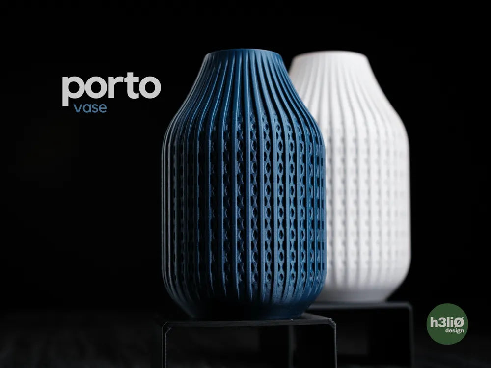 Porto — дизайнерска ваза с плетен релеф