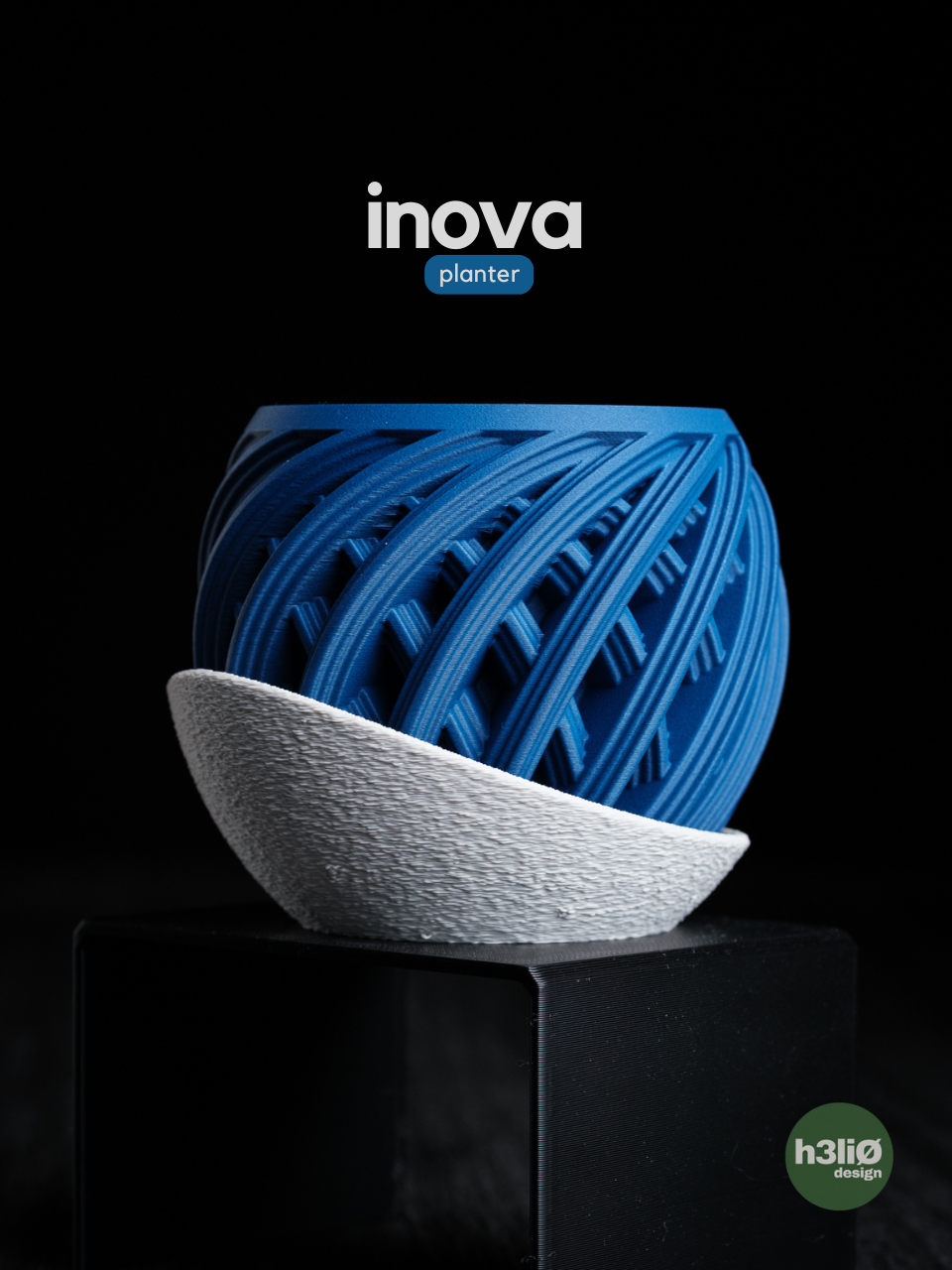 Inova — сферична саксия с обгръщаща подложка (комплект)