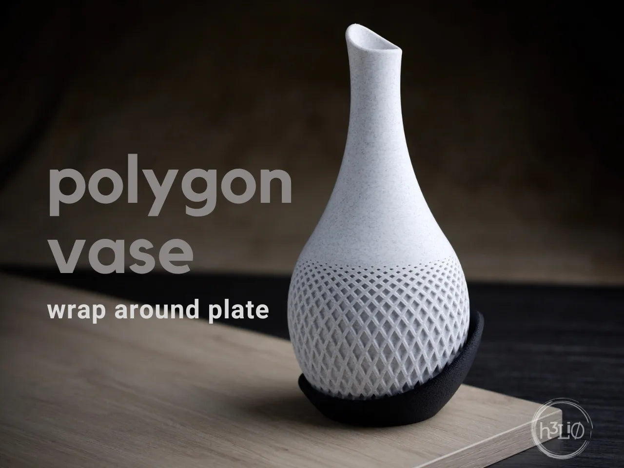 Polygon — дизайнерска ваза с обгръщаща поставка