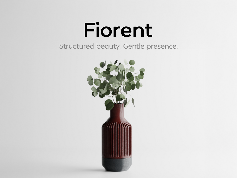 Fiorent — архитектурна ваза с вертикални ребра