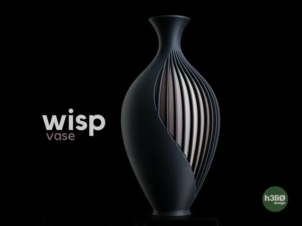Wisp дизайнерска ваза с оребрена текстура