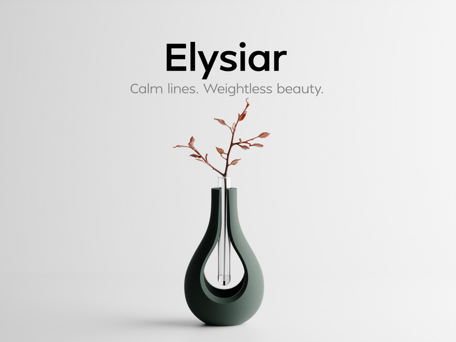 Elysiar — ваза с „плаваща“ стъклена епруветка