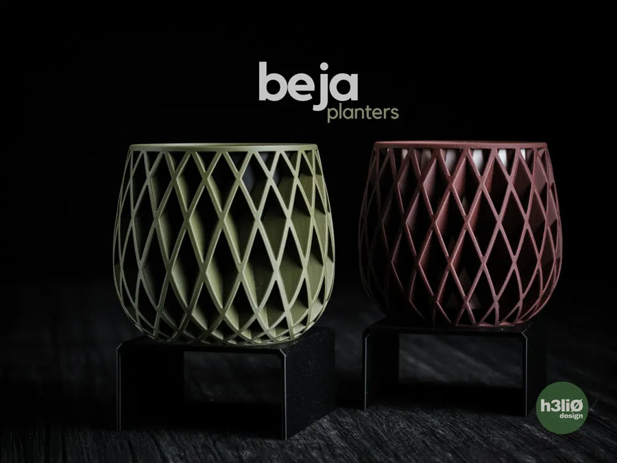 Beja — саксия с геометрична ажурна обвивка