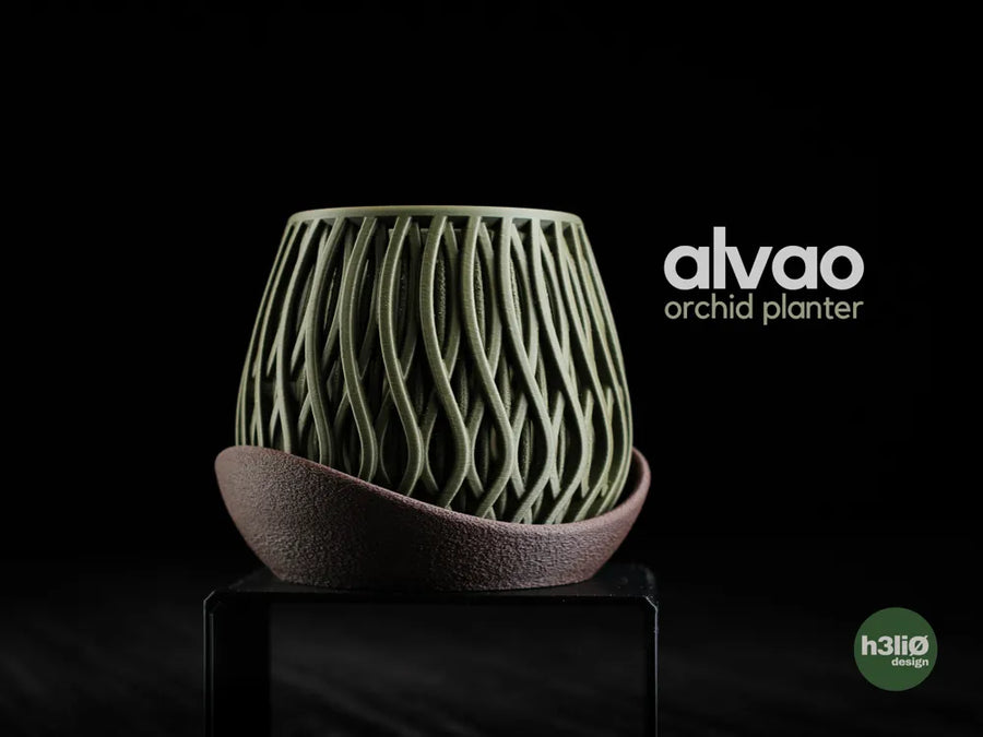 Alvao Orchid — саксия за орхидеи с подложка-венчелистче
