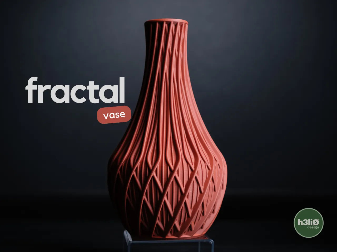 Fractal — дизайнерска ваза с органичен релеф