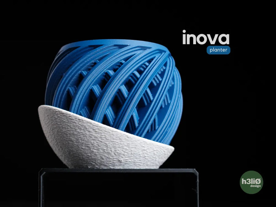 Inova — сферична саксия с обгръщаща подложка (комплект)