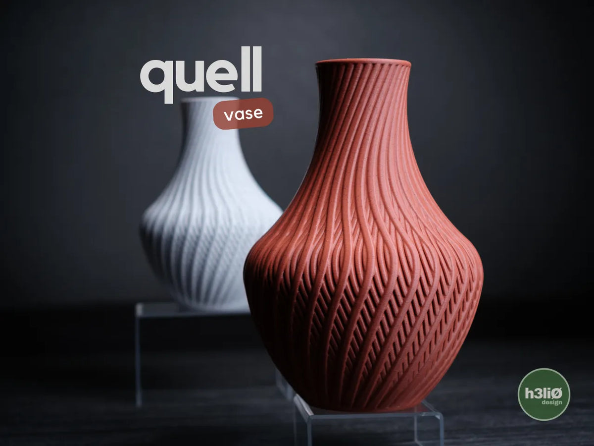 Quell — дизайнерска ваза с органичен вълнообразен релеф