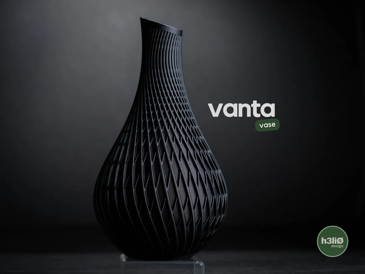 Vanta — дизайнерска ваза с усукан релеф