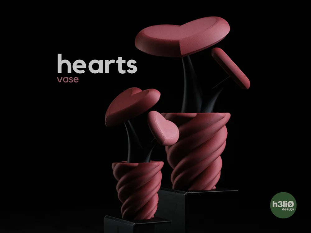 Hearts ваза от преплетени сърца