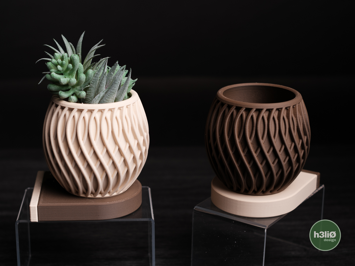 Loft Duo — комплект от 2 саксии с подложки